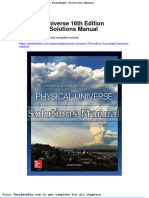 Physical Universe 16th Edition Krauskopf Solutions Manual