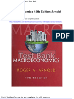 Macroeconomics 12th Edition Arnold Test Bank