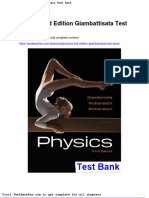 Physics 3rd Edition Giambattisata Test Bank
