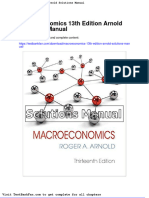 Macroeconomics 13th Edition Arnold Solutions Manual