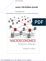 Macroeconomics 13th Edition Arnold Test Bank