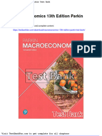 Macroeconomics 13th Edition Parkin Test Bank