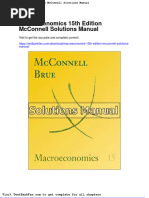 Macroeconomics 15th Edition Mcconnell Solutions Manual