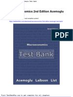 Macroeconomics 2nd Edition Acemoglu Test Bank