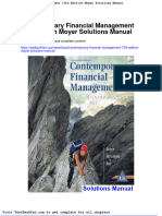 Contemporary Financial Management 13th Edition Moyer Solutions Manual