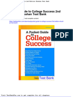 Pocket Guide To College Success 2nd Edition Shushan Test Bank