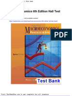 Macroeconomics 6th Edition Hall Test Bank