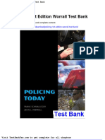 Policing 1st Edition Worrall Test Bank