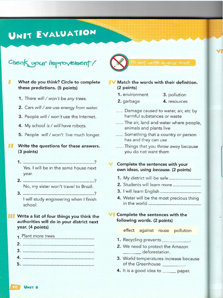 Evaluation Unit 6 Pdf