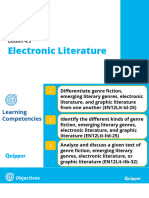 21st Century Literature Unit 4 Lesson 3 Electronic LiteratureS