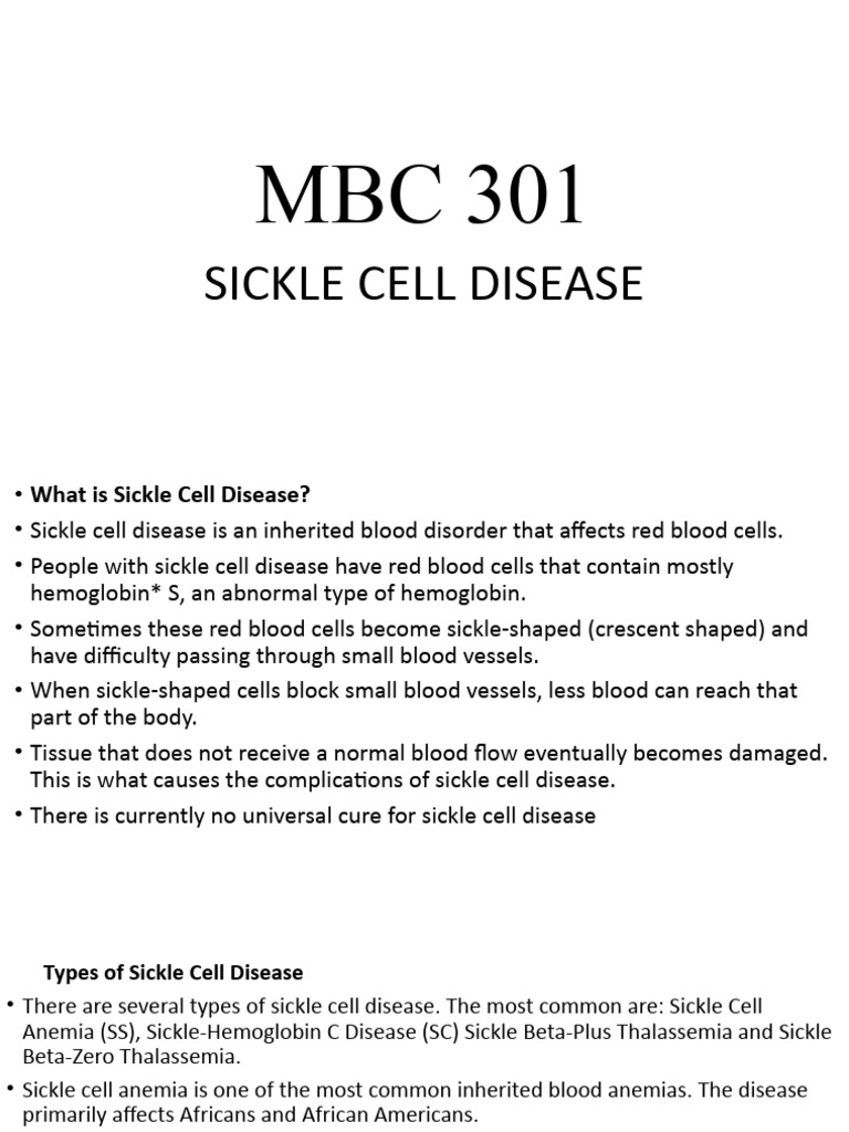 Understanding Sickle Cell Disease | PDF | Hemoglobin | Blood