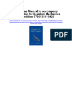 Solutions Manual To Accompany Introduction To Quantum Mechanics 2nd Edition 9780131118928