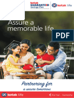 Kotak Guaranteed Savings Plan Brochure1