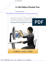 Management 10th Edition Plunkett Test Bank