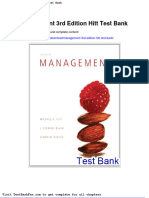 Management 3rd Edition Hitt Test Bank