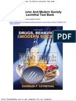 Drugs Behavior and Modern Society 7th Edition Levinthal Test Bank