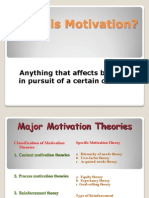 What Is Motivation?: Anything That Affects Behavior in Pursuit of A Certain Outcome