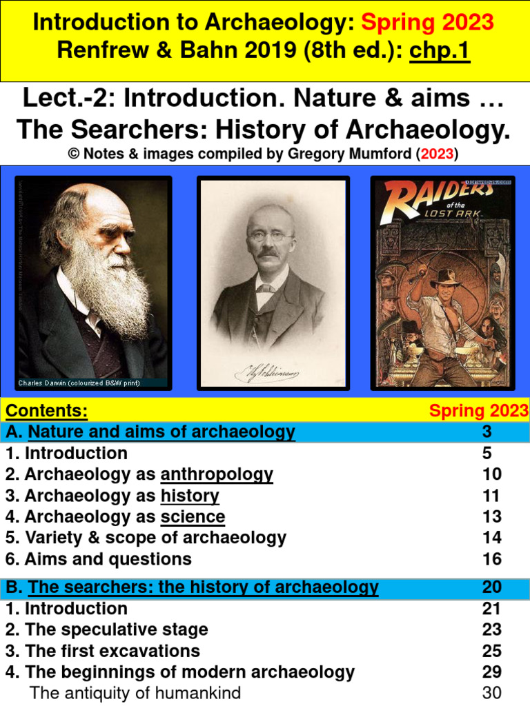 Introduction to Archaeology 2023 | PDF | Social Science | Science ...