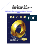 Test Bank Calculus Early Transcendental Functions 6th Edition Ron Larson Bruce H Edwards