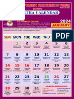 Ganitha Calendar 2024