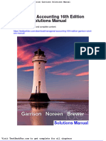 Managerial Accounting 16th Edition Garrison Solutions Manual