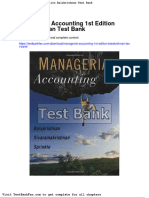Managerial Accounting 1st Edition Balakrishnan Test Bank