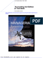 Managerial Accounting 2nd Edition Balakrishnan Test Bank