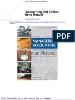 Managerial Accounting 2nd Edition Hilton Solutions Manual
