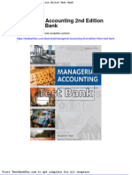 Managerial Accounting 2nd Edition Hilton Test Bank