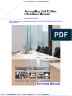 Managerial Accounting 2nd Edition Whitecotton Solutions Manual