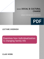 SOC201 - Lecture 3 - Individualization and The Family