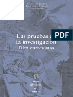 Las Pruebas en La Investigación. Diez Entrevistas - EIPE