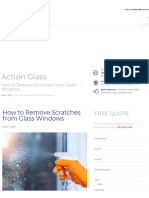 How To Remove Scratches From Glass Windows