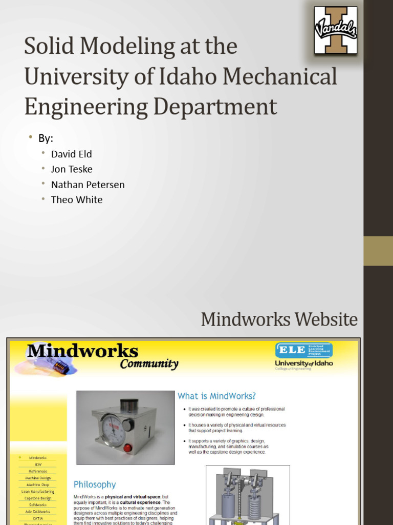 UI Solidworks Presentation | PDF