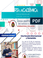 Oferta Académica - Liceo Britanico de Mexico 2022
