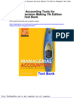 Managerial Accounting Tools for Business Decision Making 7th Edition Weygandt Test Bank