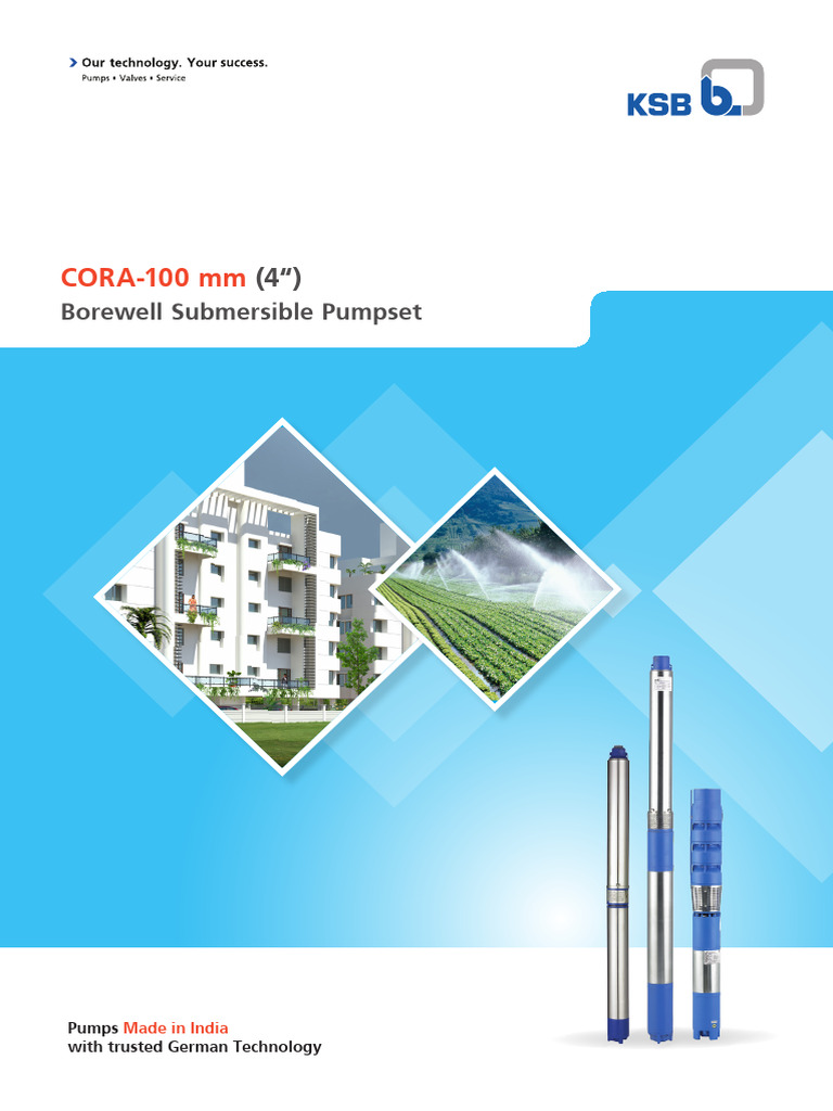 Borewell Submersible Pumps Pdf Mechanical Engineering