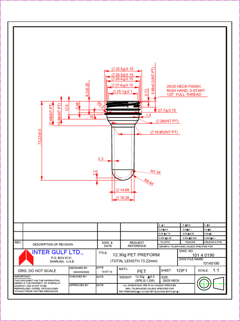 51gm Preform | PDF | Industrial Processes | Mechanical Engineering