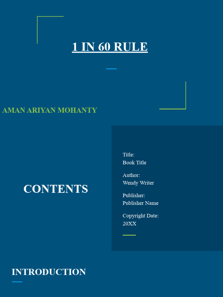 1 in 60 Rule | PDF