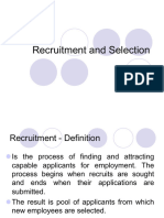 Recruitment and Selection Final