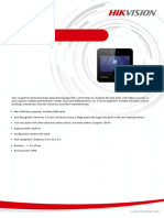 DS K1T343EX Face Recognition Terminal Datasheet V1.0 20220825