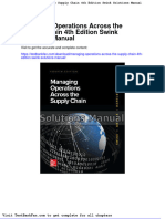 Managing Operations Across The Supply Chain 4th Edition Swink Solutions Manual