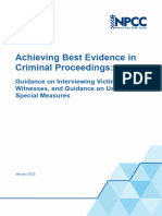 Achieving Best Evidence Criminal Proceedings 2023