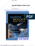 Marine Biology 9th Edition Castro Test Bank