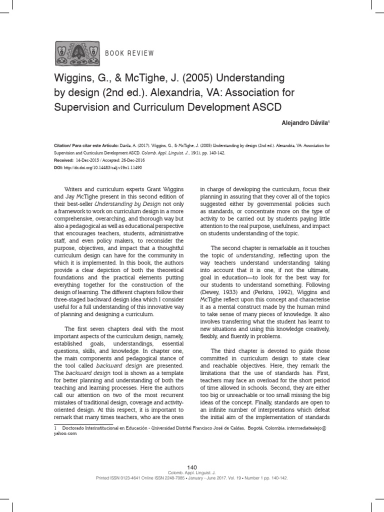 Wiggins g mctighe j 2005 understanding by design 2 pdf curriculum