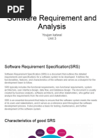 Software Requirement and Analysis