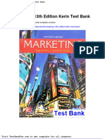 Marketing 13th Edition Kerin Test Bank