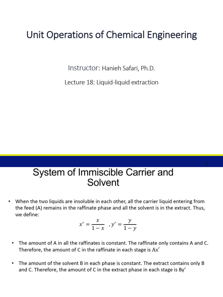 Liquid-Liquid Extraction Overview | PDF | Phase (Matter) | Analytical ...
