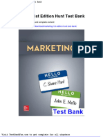 Marketing 1st Edition Hunt Test Bank