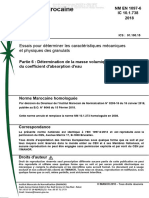 NM EN 1097-6 [2018] - Détermination de la masse volumique réelle et du coefficient d'absorption d'eau (1)